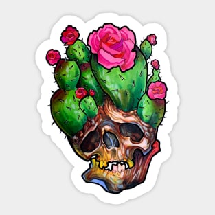 Skull cactus Sticker